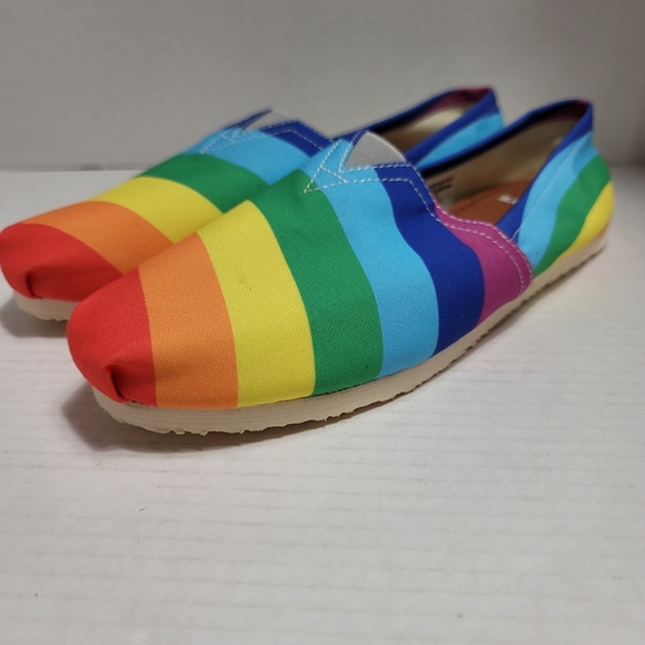 Groove Bags Shoes Pride Rainbow Lgbtq Slipon Canvas Shoes